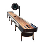 22' Telluride Espresso Shuffleboard Table with Overhead Electronic Scoring