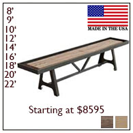 A-Frame Shuffleboard Tables
