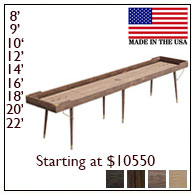 Cigar Shuffleboard Tables