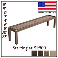 Wood Parsons Shuffleboard Tables