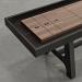 Black frame, Walnut playing surface, chocolate leather