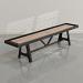 Black frame, Oak playing surface, chocolate leather