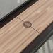 Black frame, Oak playing surface, chocolate leather