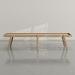 Pickled Oak wood frame, Oak playing surface, chocolate leather