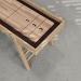White Oak wood frame, Oak playing surface, chocolate leather