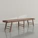 Natural Walnut wood frame, Oak playing surface, chocolate leather
