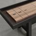 Black frame, Oak playing surface, chocolate leather