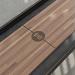 Black frame, Walnut playing surface, black leather