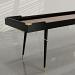 Blackened Oak wood frame, Walnut playing surface, cork gutters
