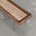 Natural Walnut wood frame, Oak playing surface, cork gutters