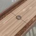 Natural Walnut wood frame, Oak playing surface, cork gutters
