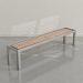 Silver frame, Oak playing surface, chocolate leather