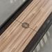 Black frame, Oak playing surface, chocolate leather