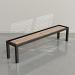 Black frame, Oak playing surface, chocolate leather