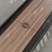 Black frame, Walnut playing surface, chocolate leather