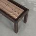 Darkened walnut wood frame, Walnut playing surface, chocolate leather, Black corners