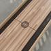 Oak wood frame, Oak playing surface, chocolate leather