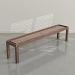Natural Walnut wood frame, Walnut playing surface, chocolate leather, brass corners