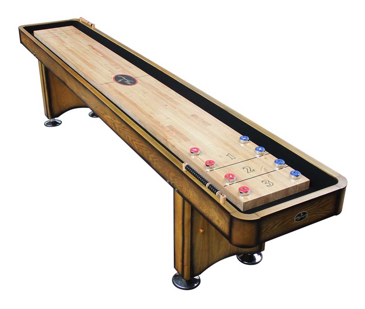 12' Georgetown Honey Oak Shuffleboard Table