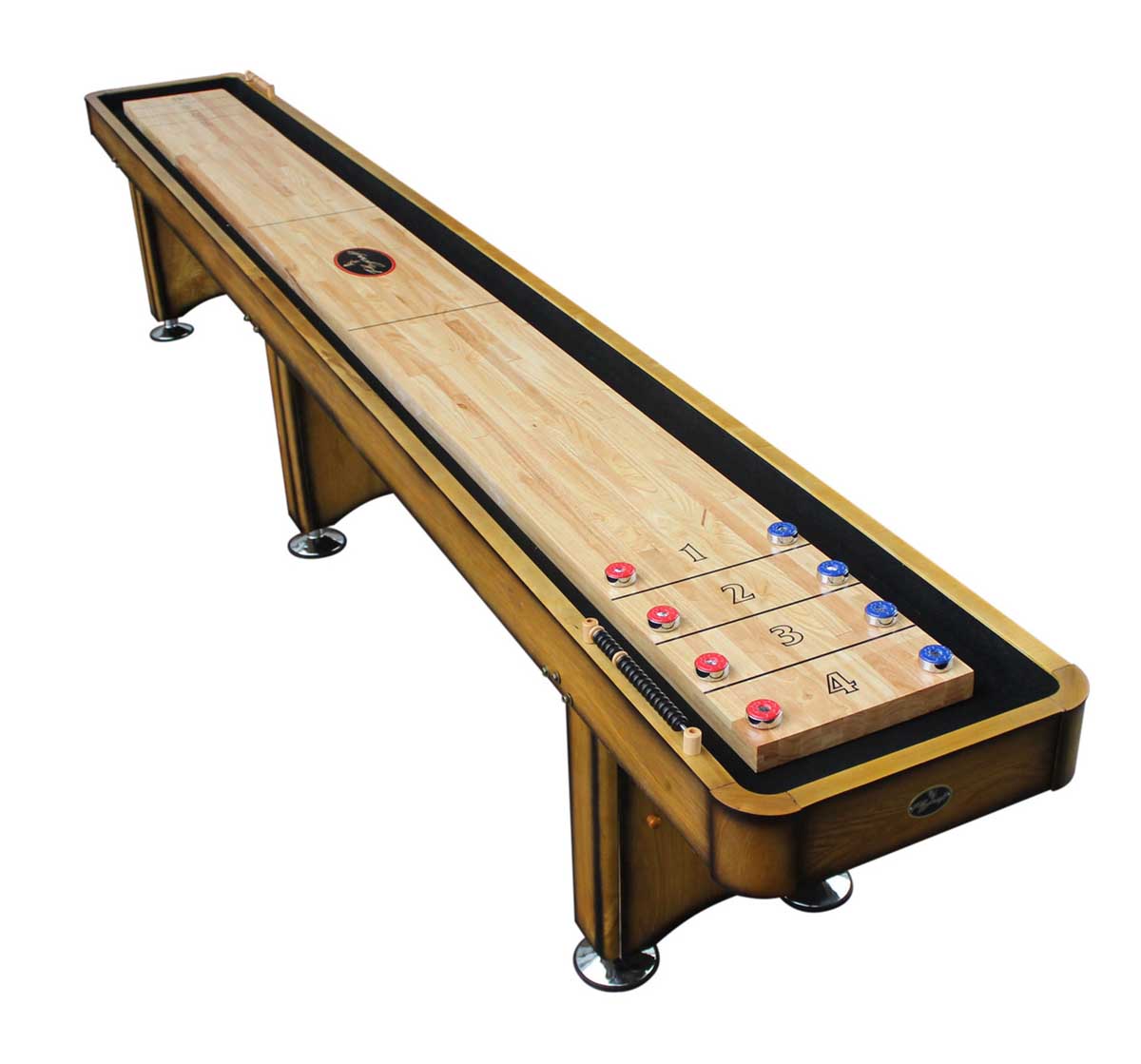 16' Georgetown Honey Oak Shuffleboard Table 16' Georgetown Honey Oak Shuffleboard Table