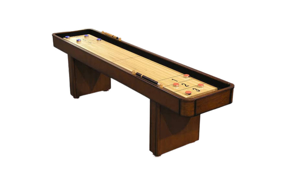 9' Level Best Shuffleboard - Traditional Mahogany