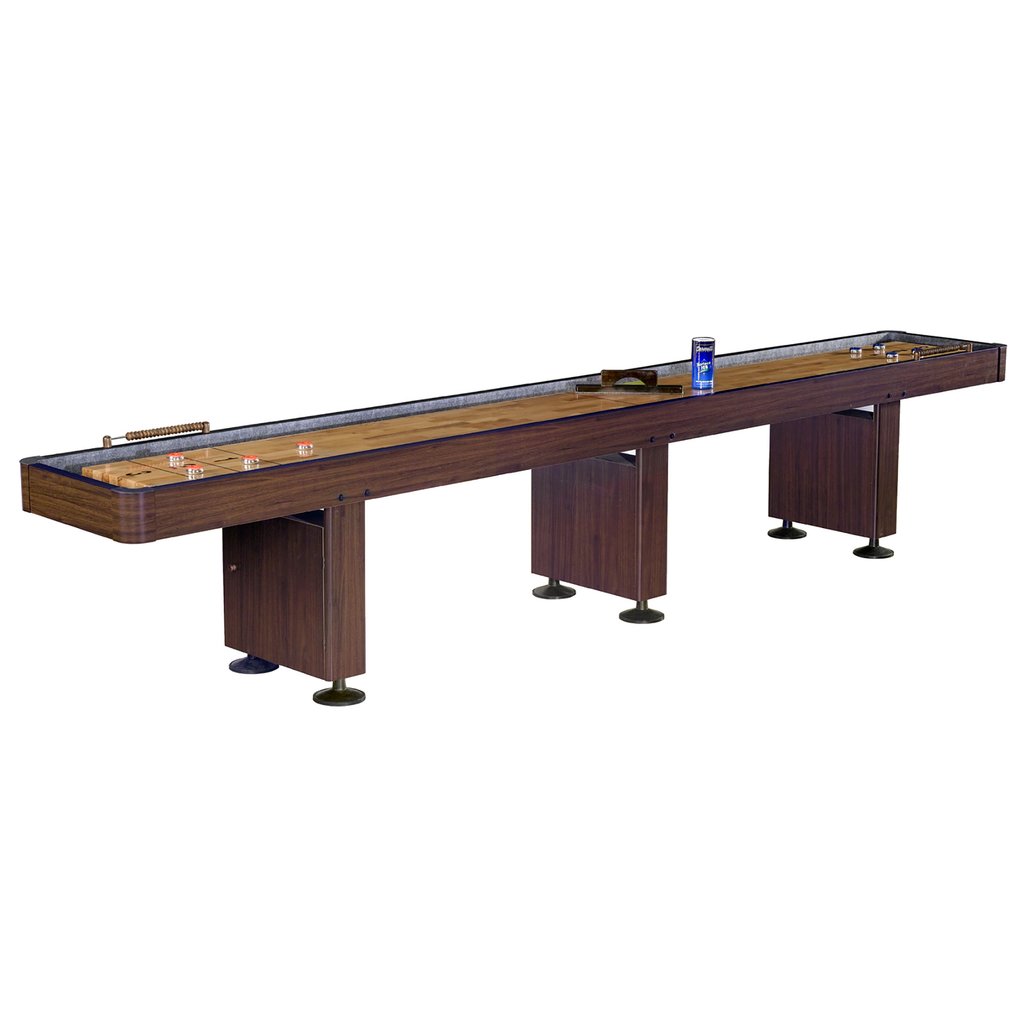 14' Challenger Walnut Shuffleboard Table
