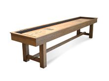 12' Hank Shuffleboard Table Silvered Oak Finish