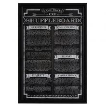 Shuffleboard Game Rules Wall Art