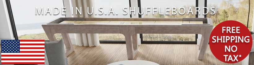 Made in U.S.A Shuffleboard Tables