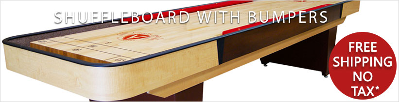 Shuffleboard with Bumpers